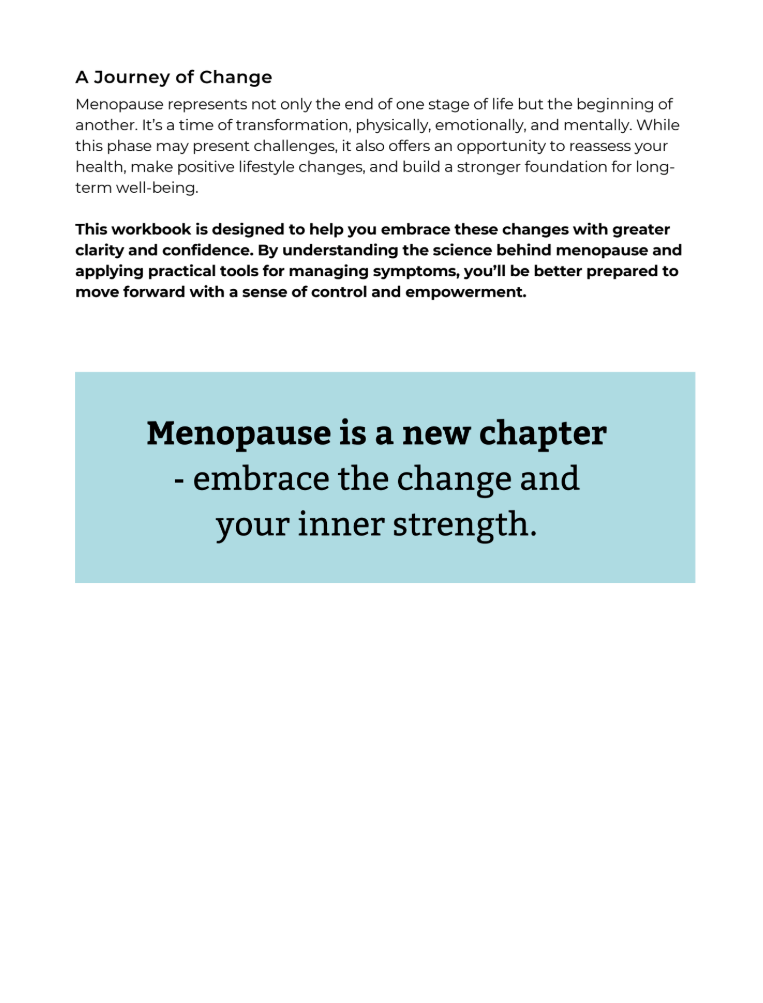 Menopause Science & Symptoms