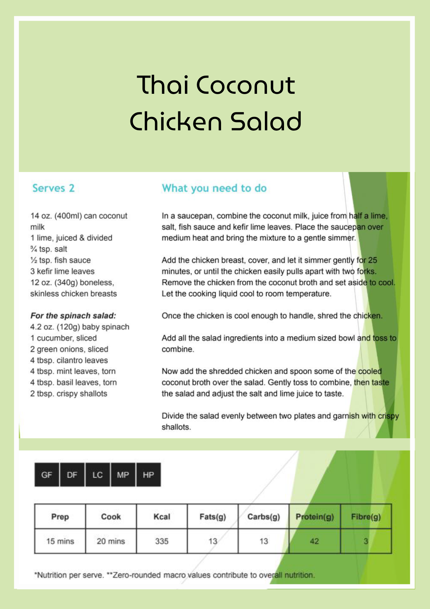 (Order to Print) Meal Plan (exclusive for you)
