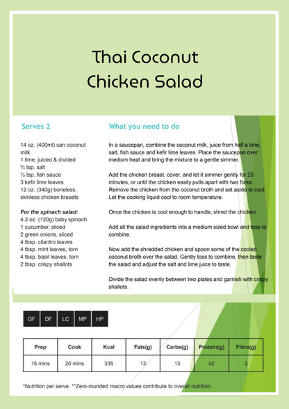 (Order to Print) Meal Plan (exclusive for you)